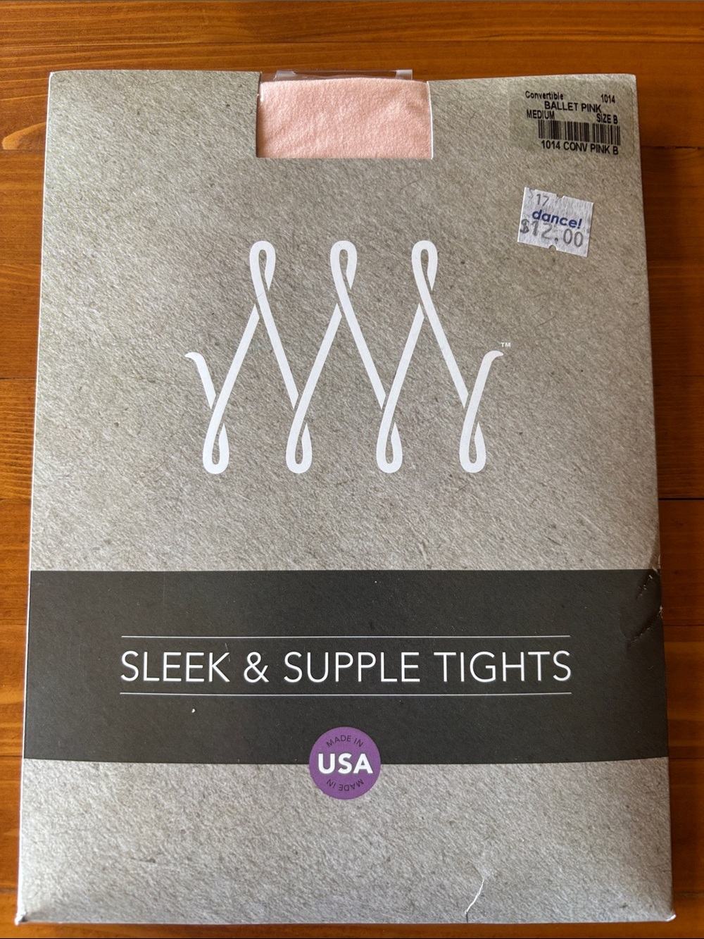 Sleek & Supple Ballet Pink Tights Size B